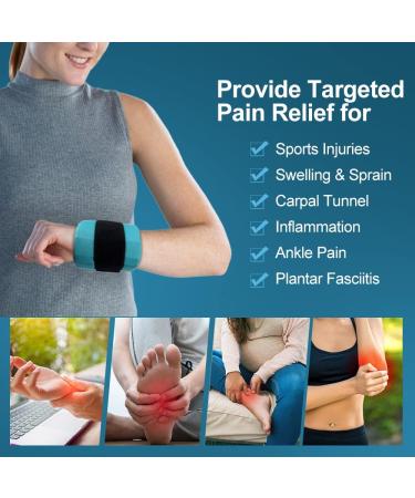 Comfcube Reusable Ice Pack for Injuries - Flexible 2-Hour Cold Wrap for Swelling, Bruises, Sprains - Joint and Muscle Pain Relief for Ankle, Wrist, Elbow & More - Buy Online on GoSupps.com