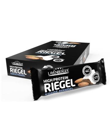 Layenberger High protein bar - Fitness Power Bar lots of protein little sugar - 18 pack (18 x 35 g) - Kokos -Mandel Kokos -Mandel 35 g (18 pack)