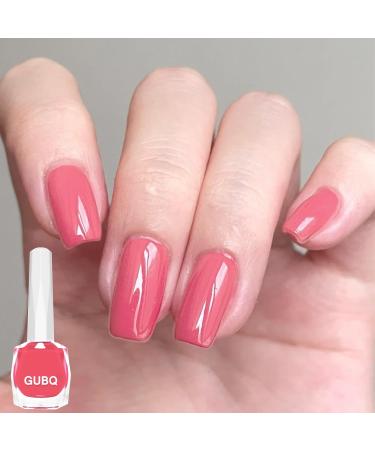 Pink Nail Polish Nail Varnish Bright Pink Quick Dry Breathable French Manicure Natural Elegant Pearl Hot Pink Non-toxic No UV Needed Nail Polish for Woman Home DIY Nail Art Gift - Buy Online on GoSupps.com