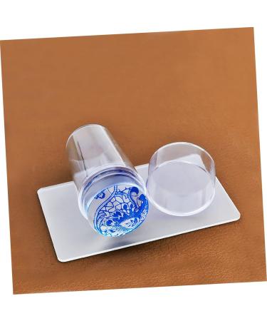 MAGICLULU Clear Nail Polish 12 Sets Fully Transparent Handle with Lid Silicone Seal Printer Manicure Plastic Stamping Tool - Buy Online on GoSupps.com