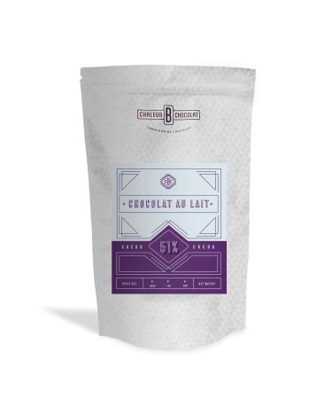 Handcrafted Chocolate Chips - 51% Cocoa Milk Chocolate - 1kg - Chaleur B Chocolat