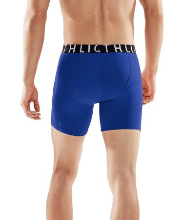 Athlio Men's Relaxed Stretch 6 Open-Fly Cool Dry Brief Mesh Underwear Trunk - Pack of 3 (Black/Blue/Sky, XL) - Buy Online on GoSupps.com