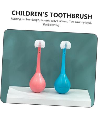 Beavorty 2-Pack Cartoon Tumbler Toothbrush for Kids | Charming Manual Tooth Cleaning Brushes - Buy Online on GoSupps.com