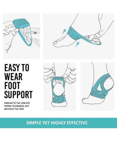 Tuli's X Brace Plus - Arch Support & Compression Strap for Sever's Disease Plantar Fasciitis & Heel Pain - Medium (1 Pair - Buy Online on GoSupps.com