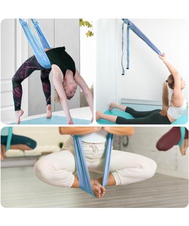 Yoga Fitness Stretching Band - Elastic Strength Training & Stretch Belt for Pilates Ballet Cheerleading - Blue - Buy Online on GoSupps.com