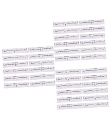 NOLITOY 300 pcs Tools Eyebrow Balance Three-point Disposable Rulers Make Tattooing Stencils Professional