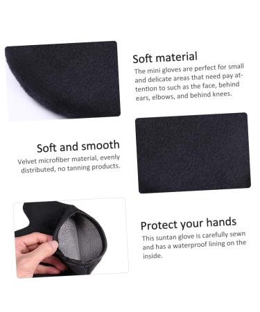 Didiseaon 2pcs Mini Self Tanning Mitt Applicators Reusable Beach Gloves for Streak Lotion and Mousse Application for Delicate Areas Like Face and Elbows - Buy Online on GoSupps.com