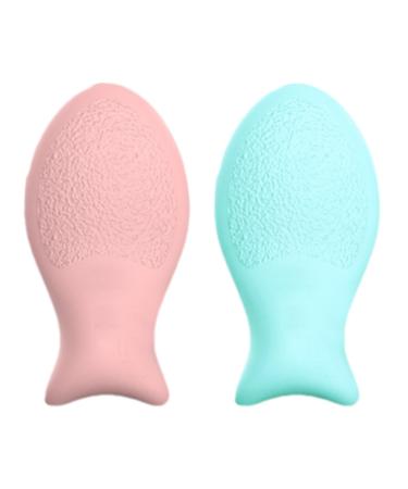 Face Powder Puff - Loose Powder Powder Puff Blender | Fish Shaped Cosmetic Puff Beauty Makeup Tools for Pressed Powder Liquid Foundation Small fish puff (blue)