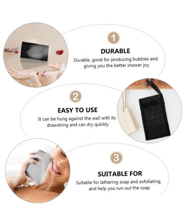 10pcs Foam Net Storage Bag for Full Length Mirrors | Nylon Fiber Bath & Body Scrubber Bubbles Protector - Buy Online on GoSupps.com