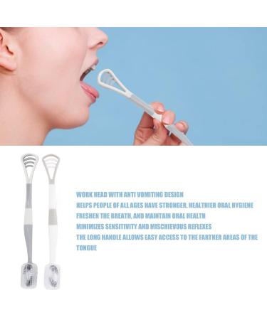 2-in-1 Tongue Cleaner - Best Tongue Scraper for Adults | Eliminate Bad Breath & Refresh Your Mouth - Buy Online on GoSupps.com
