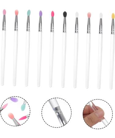 MUSISALY 10pcs Eye Shadow Brush Makeup Accessories Eye Smudge Brush Makeup Brush Face Wand Plastic Handle - Buy Online on GoSupps.com