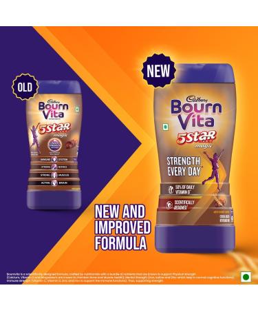 Cadbury Bournvita 5 Star Magic Health Drink 750 gm refill pack - Buy Online on GoSupps.com