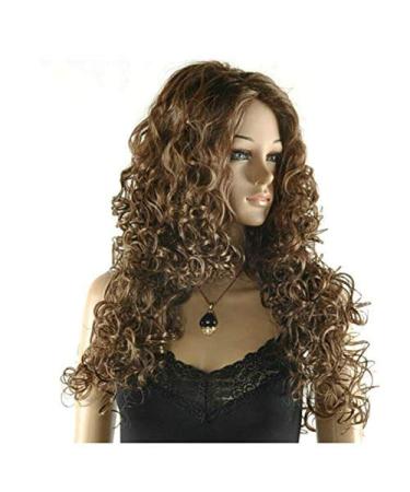 BGHJUE Lace Front Wig for Brown Women - High Density Heat Resistant Long 60cm Curly Hair - Buy Online on GoSupps.com