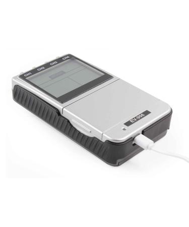 906A Premier 4 Channel Rechargeable TENS EMS Combo Muscle Stimulator - Effective Pain Relief & Muscle Strengthening | International Shipping Available - Buy Online on GoSupps.com