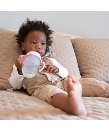 Anpei Straw Sippy Cup Nipple Kit Bundle for Comotomo Baby Bottles | 6 Piece Set with Brushes - Pink - Buy Online on GoSupps.com