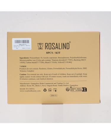 ROSALIND Gel Nail Polish UV 8 Colours Gel Polish UV Shellac White Colours Set Gel Nail Polish for Nail Design Nail Polish Starter Set 03 - Buy Online on GoSupps.com