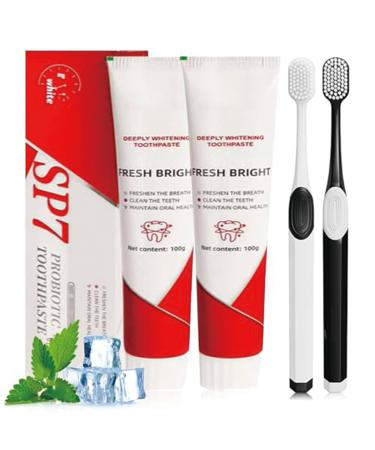 Probiotic Toothpaste with Toothbrush Ultra Deeply Whitening Toothpaste Fresh Toothpaste (2)