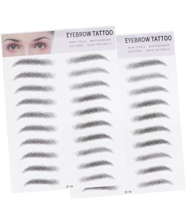 FRCOLOR 4 Pcs 3d Eyebrow Stickers Women s Suits Eyebrow Shaping Stickers Woman Water Proof Makeup Tools - Buy Online on GoSupps.com