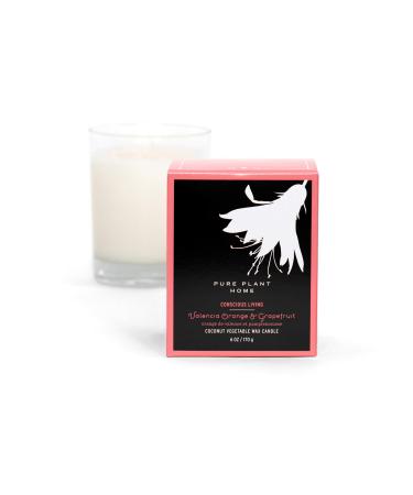 Aromatherapy Gift Box Aromatherapy Candles coconut was with real essential oils 6 ounce(Valencia Orange & Grapefruit)