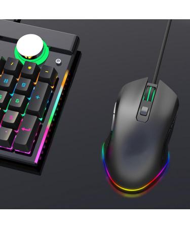 Radiant 6D Wired Mouse Multicolor RGB Glow for Office Gaming Stunning USB Desktop Mouse Corded for Home Office Gaming Adventure Multi Hue Play Game Mice (RGB) RGB Black - Buy Online on GoSupps.com