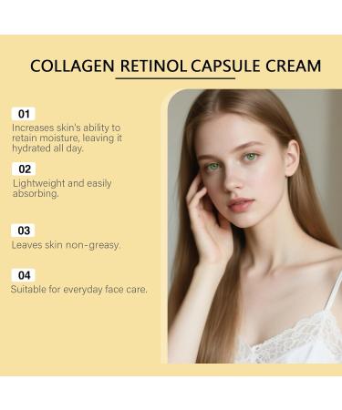homomdy Collagen Retinol Capsule Cream AntiAging Retinol Collagen Face Cream Deep Hydration and Reducing Wrinkles Improving Firmness and Elasticity Brightening Skin 6pcs - Buy Online on GoSupps.com