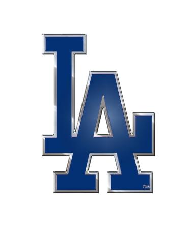 Team ProMark MLB - Los Angeles Dodgers Heavy Duty Aluminum Color Emblem, 4" x 3"