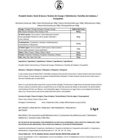 Veggy Duck - Squash Seeds (1 kg) - Peeled | Salt Free - Buy Online on GoSupps.com