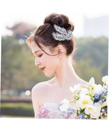 MAGICLULU 1pc Wedding Hairpin Leaf Art Hair Comb Leaf Hair Clips Leaf Hair Accessories Leaf Hair Comb Hair Comb Pin Leaf Combs Exquisite Hair Accessories Bridal Hair Comb Wedding Hair Comb - Buy Online on GoSupps.com