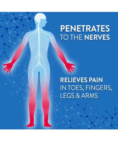 Nervive Max Strength Nerve Care Pain Relief Cream - Lidocaine & Menthol - 3.0oz - Buy Online on GoSupps.com