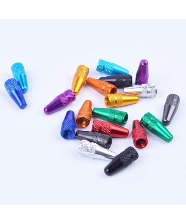 BronaGrand 40pcs Multi-Color Anodized Aluminum Alloy Bike Tire Valve Caps for French Style Presta Valve - Buy Online on GoSupps.com