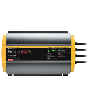 ProMariner 44021 ProSport HD Waterproof Marine Battery Charger, 20 Amp, 3 Bank Charger 12/24/36V, 20 Amp, 3 Bank