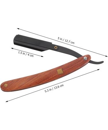 Minkissy Men's Cutlery Holder & Safe Hand Razor - Metal Eyebrow Trimmer & Bamboo Razor for Precision Grooming - Buy Online on GoSupps.com