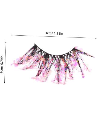 FRCOLOR 2 Pairs of False Eyelashes Fluffy Glitter Eyelashes False Makeup Eyelashes Make-Up Eyelashes Christmas Eyelashes Eyelashes with Glitter Sequins Diamond Manual Fibre 3D - Buy Online on GoSupps.com