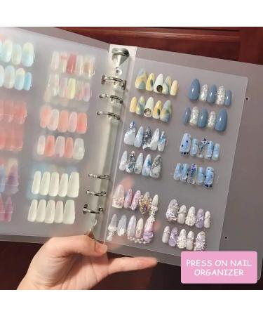 Press On Nail Organizer & Packaging Book for Fake Nails - Removable Storage Case - A5 Size - Buy Online on GoSupps.com