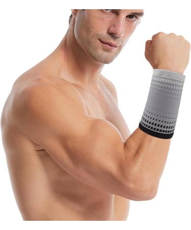  Rukjmqi Wrist Sweatbands for Men Sweat Wristbands Elastic Sports Competition Wristbands Sweatproof Compression Nonslip Wristband Sweatband for Baseball Cooling Gray - Buy Online on GoSupps.com
