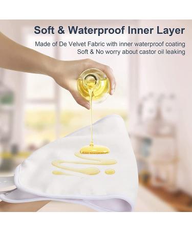 Reusable Cotton Castor Oil Pack for Neck Relaxation & Liver Detox | International Shipping - Buy Online on GoSupps.com