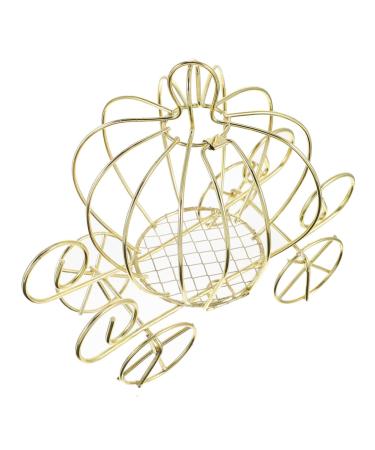 Alipis 4pcs Pumpkin Cart Metal Candy Box Ornament Decor Girls Candy Container Halloween Metallic Line Baby 12x10cmx4pcs Goldenx4pcs