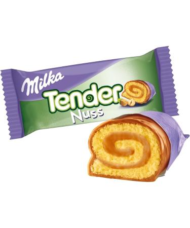 Milka Tender Nut 21 x 37g - Delicious Sponge Roll with Hazelnut Filling & Milk Chocolate | International Shipping - Buy Online on GoSupps.com