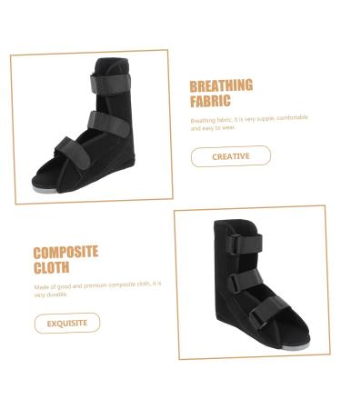 Ankle Straight Shoes | Foot Stabilizer Boot for Sprain & Fracture Rehabilitation | Black Ankle Brace Support & Protection - Buy Online on GoSupps.com