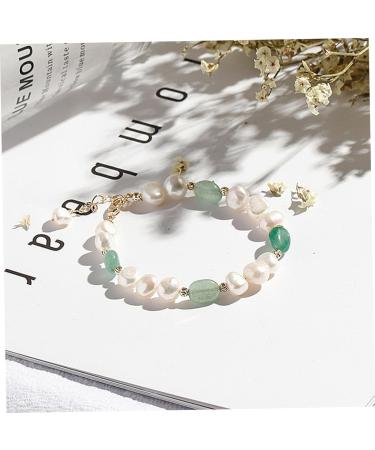 2pcs Fashion Bangle for Friends Decorative Bracelets Green Aventurine Bracelet Jewelry Wrist 19X1cm Green - Buy Online on GoSupps.com