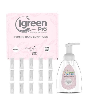 IGreen Pro Foaming Hand Soap I Hand Soap l Clean Hands I Great Scent I Soft Hands I Make 15 bottles x 8 OZ 120 Oz I 15 Packs(Water Soluble)