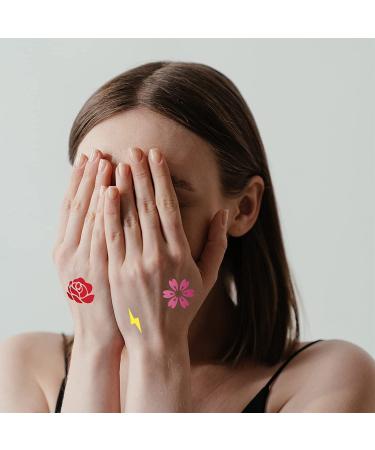 CUTELIILI Henna Tattoo Stencils 200+ PCS - Reusable Body Art Templates for Women, Girls, and Kids - Buy Online on GoSupps.com