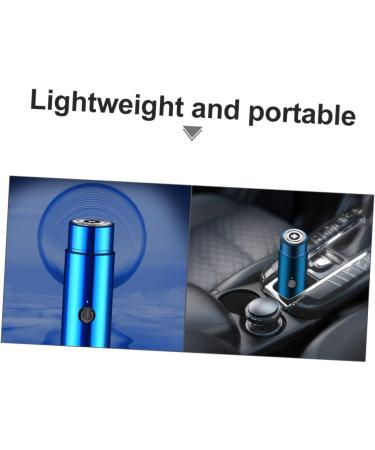 Angoily Electric Shaver for Men - Portable Hair Remover | Ideal Birthday Gift | 10.6x2.6cm Blue - Buy Online on GoSupps.com