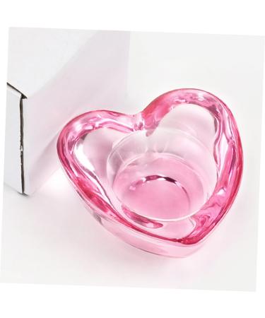 minkissy Nail Cup Nail Art Dish Nail Dish Bowl Nail Dampen Dish Dappen Dish for Acrylic Nails Jewelry Dish Acrylic Nail Tools Nail Dipping Dish Nail Art Cup Pink Glass Crystal Plate Cup - Buy Online on GoSupps.com