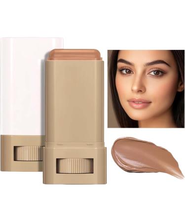 Zibeem Beauty Balm for Intense Skin Tone Portable Moisturizing Foundation Stick Long Lasting Concealer Stick Firm Tinted Foundation Stick For Face - Buy Online on GoSupps.com