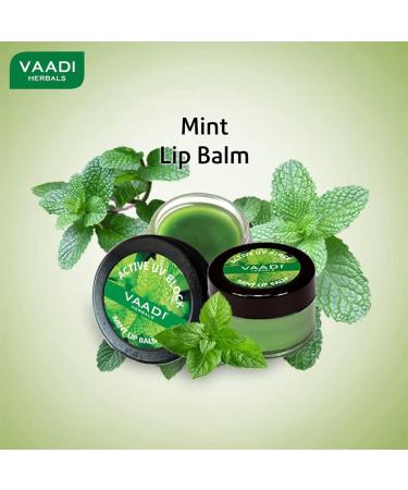 Lip Balm - Active UV Block - Mint Flavor - All Natural - Vaadi Herbals - Buy Online on GoSupps.com