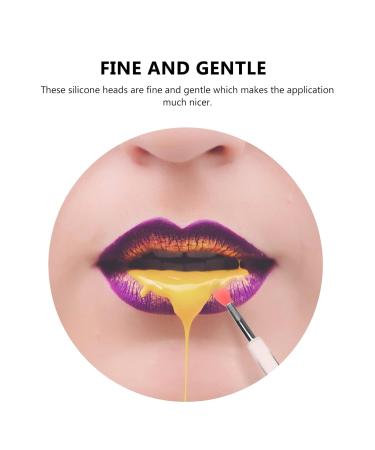 Buy 6pcs Silicone Lip Brush Set - Lipstick & Eyeshadow Applicators for Perfect Makeup | International Shipping - Buy Online on GoSupps.com