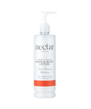 Nectar Pump Bottle Hand and Body Lotion - Moisturizing Lotion with Fresh Fragrance of Orange Flowers