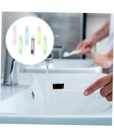 FRCOLOR 6pcs Foldable Portable Toothbrush Set - Travel-Friendly Manual Toothbrushes in Random Colors for Adults - Buy Online on GoSupps.com