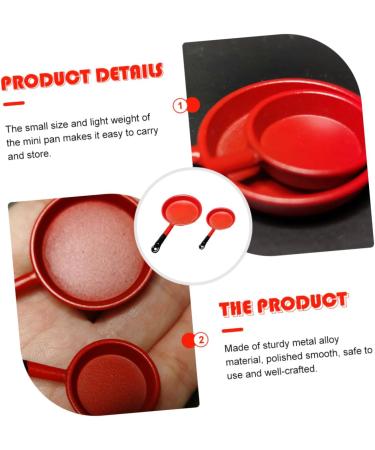 Zerodeko 2pcs Mini Pan Miniature Kitchenware Miniature Scene Models Playhouse Accessories Miniature Kitchen Accessories Flat Skillet Pans Griddle Doll House Fry Pan Alloy Metal Cooking Pot - Buy Online on GoSupps.com